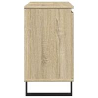 Badkamerkast 58x33x60 cm bewerkt hout sonoma eikenkleurig - thumbnail