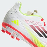 Kinder Voetbalschoenen Adidas F50 Club Fg/Mg Wit Schoenmaat 38 2/3 - thumbnail