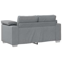 Bankstel met kussen 3 pcs Grijs 219 x 77 x 82 cm Stof - thumbnail