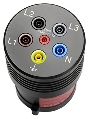 Benning BENNING TA 7-63 Meetadapter CEE-stekker 63 A 5-polig - Bus 4 mm Zwart