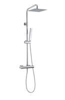 Wiesbaden Regendouche Rombo Eco Twenty Opbouwset Thermostaatkraan 20 cm Chroom - thumbnail