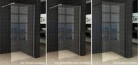 Inloopdouche Wiesbaden Slim 50x200cm 8mm Helder Antikalk Coating - thumbnail