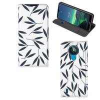 Nokia 1.4 Smart Cover Leaves Blue - thumbnail