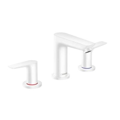 Wastafelmengkraan Talis E HansGrohe 3-Gats Met Trekwaste Mat Wit Wastafelmengkraan Talis E HansGrohe 3-Gats Met Trekwaste Mat Wit