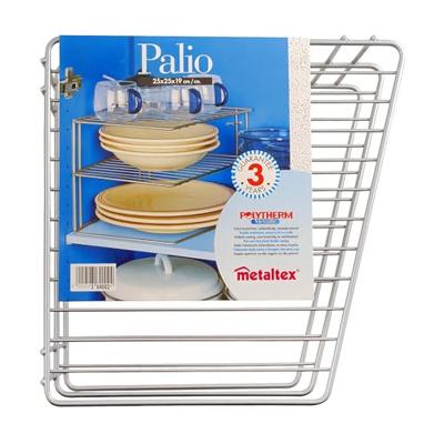 Keukenkast Organiser Metaltex Palio 3 Planken 25 x 25 x 19 cm Metaal