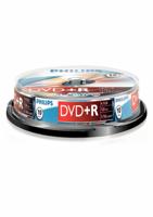Philips DVD+R blanco's (4,7 GB data/120 minuten video, 16x high-speed opname, 10 spindel) - thumbnail