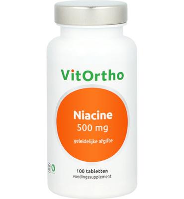 VitOrtho Niacine 500mg 100 Tabletten VitOrtho Niacine 500mg 100 Tabletten