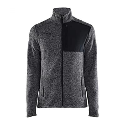Craft 1912218 ADV Explore Heavy Fleece Jacket M - Black-Melange - 3XL