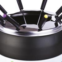 Fonduemachine - LITTLE BALANCE - HAPPY - 800 W - 2 L - 8 personen - Wit/Zwart - thumbnail