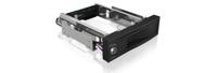 ICY BOX 3,5 inch harde schijven, wissellijst voor 5,25 inch sleuf, stroomschakelaar, slot, hot-swap, status, led, SATA III, zwart - thumbnail