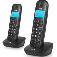 SPC Air Pro Duo - Duo draadloze telefoon met verlicht display, nummerweergave, handenvrij, mute-modus, 20 contacten, compatibiliteit met gsm, Eco-modus - Zwart - thumbnail