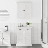 Badkamermeubelset met plank VIGO 2 pcs Wit en Antiek Wit - thumbnail