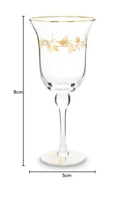 Pip Studio Wijnglas Winter Wonderland Goud 390ml