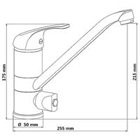 Keukenmengkraan Schutte Ultra Draaibare Uitloop Met Machineaansluiting Chroom Schütte - thumbnail