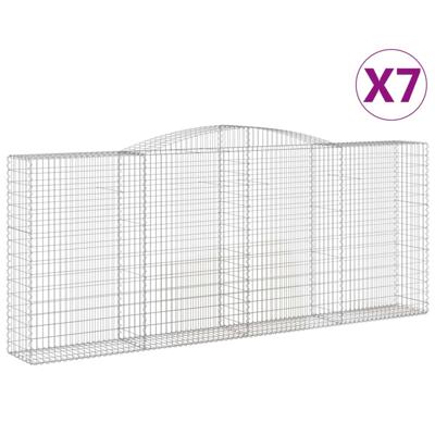 Schanskorven 7 st gewelfd 400x50x160/180 cm ijzer