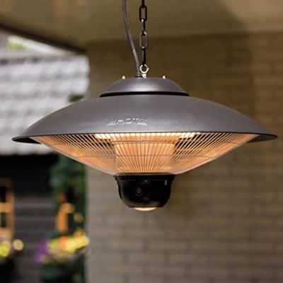 Sunred hangende verwarmer sirius 2100 w halogeen zwart ce09b