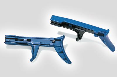 HellermannTyton MK21 Kabelbindtang Blauw, Zwart