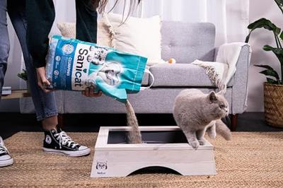 Sanicat Clumping Marseille Zeep kattenbakvulling 2 x 10 liter - thumbnail