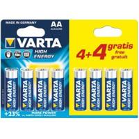 Varta High Energy AA R06 4906 bl.a8 4 + 4 3015305 - thumbnail