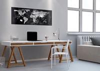 Sigel SI-GL246 Glasmagneetbord Artverum 1300x550x12mm Wereldkaart - thumbnail