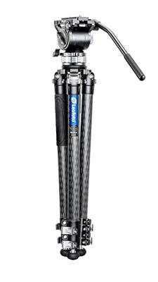Leofoto - Manba - Carbon Statief Voor Camera's - Draagvermogen van 10kg - Uitschuifbare Voeten - Min. Hoogte van 31 cm tot een Max. Hoogte van 168 cm - LVM-323C + BV-15