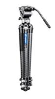 Leofoto - Manba - Carbon Statief Voor Camera's - Draagvermogen van 10kg - Uitschuifbare Voeten - Min. Hoogte van 31 cm tot een Max. Hoogte van 168 cm - LVM-323C + BV-15 - thumbnail