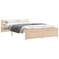 Bedframe zonder matras massief hout 120x200 cm - thumbnail