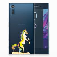 Sony Xperia XZs | XZ Telefoonhoesje met Naam Horse Color - thumbnail