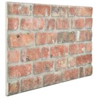 10 st Wandpanelen 3D rode baksteen EPS - thumbnail