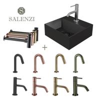 Salenzi Fonteinset Spy 30x30 cm Mat Zwart - spy3030setmzwart - thumbnail