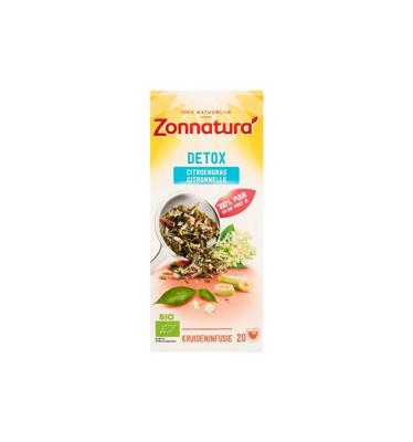 Zonnatura Detox citroengras bio 20 Zakjes