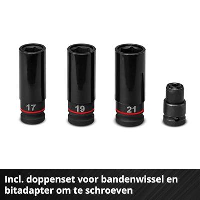 Einhell Professional TP-CW 18/350-C Li BL - Solo 4510055 Accu-slagmoersleutel 350 Nm 18 V Aantal meegeleverde accus: 0 2.5 Ah Li-ion Einhell Professional TP-CW 18/350-C Li BL - Solo 4510055 Accu-slagmoersleutel 350 Nm 18 V Aantal meegeleverde accus: 0 2.5 Ah Li-ion