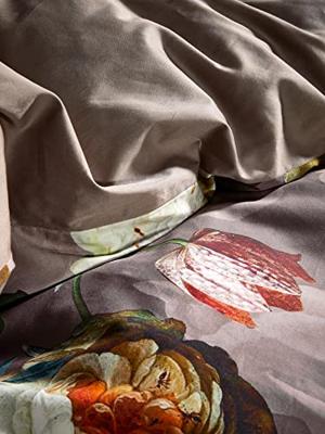 Essenza Fleur taupe Dekbedovertrek Essenza Fleur taupe Dekbedovertrek