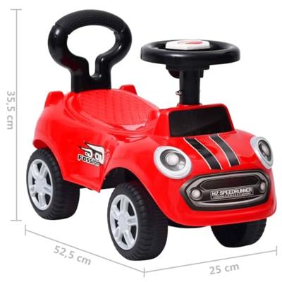 VidaXL Loopauto rood