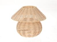 HBX Natural Living Lantaarn riet in lampvorm 26,5x22cm - thumbnail