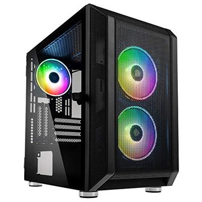 Kolink CITADEL MESH RGB Micro-tower Gaming-behuizing Zwart Kolink CITADEL MESH RGB Micro-tower Gaming-behuizing Zwart