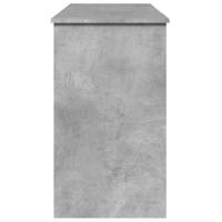 Kaptafel met spiegel 100x45x76 cm betongrijs - thumbnail