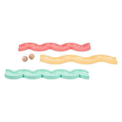 BS Toys houten ballenbaan geef door en speel - 4dlg.