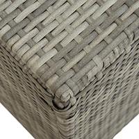 Tuinbox 200x50x60 cm poly rattan grijs - thumbnail