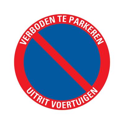 Bord rond 300 mm Verboden te parkeren Pickup - Pickup