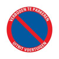 Bord rond 300 mm Verboden te parkeren Pickup - Pickup - thumbnail