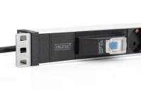 Digitus DN-95417 energiedistributie 1U Zwart, Zilver 6 AC-uitgang(en) - thumbnail