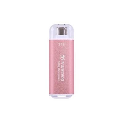 Transcend ts1tesd300p esd300 pink external ssd, 1tb, usb type-c 10gbps, 1050/ 950 mb/s max