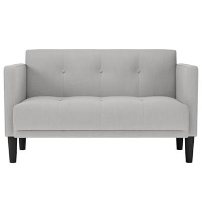 Loveseat bank wolkengrijs 111 cm stof