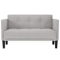 Loveseat bank wolkengrijs 111 cm stof - thumbnail