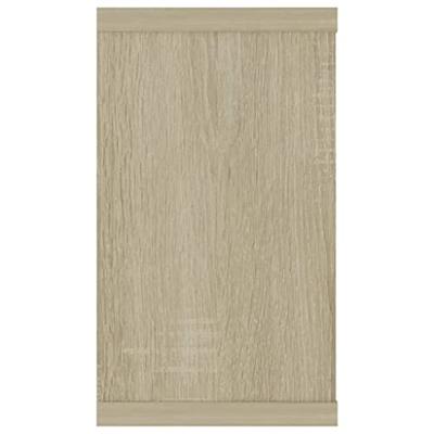 VidaXL Wandschappen kubus 4 st 80x15x26,5 cm bewerkt hout sonoma eiken