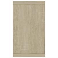 Wandschappen kubus 2 st 80x15x26,5 cm bewerkt hout sonoma eiken - thumbnail