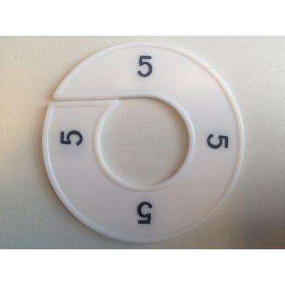 Maatring wit/zwart 5