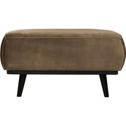 WOOOD Hocker 'Statement' Velvet, kleur Taupe