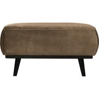 WOOOD Hocker 'Statement' Velvet, kleur Taupe - thumbnail